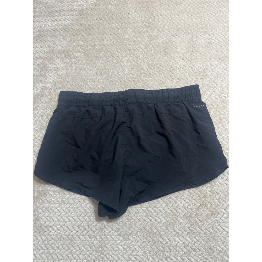 Reebok PlayDry Running Shorts Womens XL Black Pink Perforated Athletic Gym - Picture 8 of 9